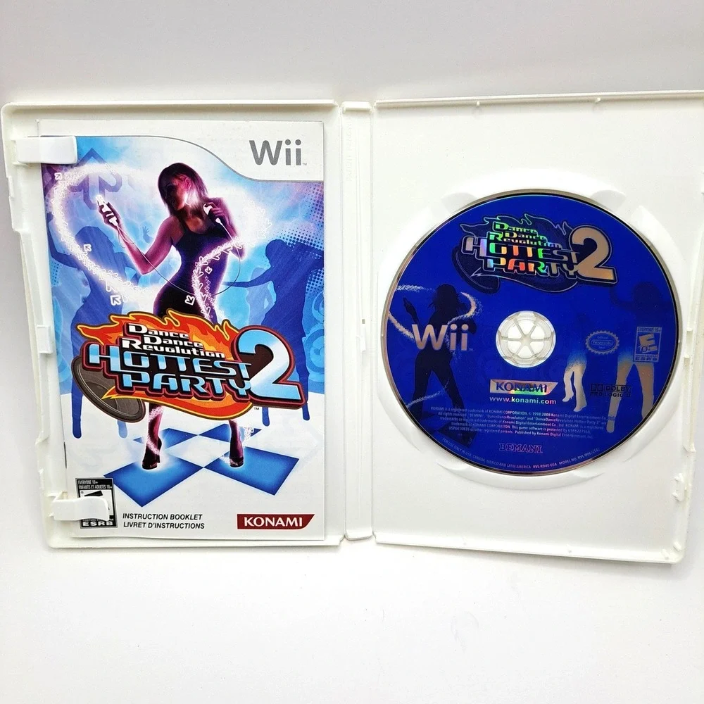 Dance Dance Revolution Hottest Party 2 Nintendo Wii Rhythm Dance Game Complete